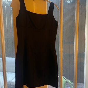 Short Silk Black Dress